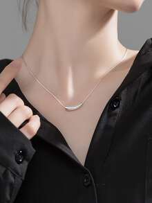 1pc Geometric Decor Necklace Copper Jewelry