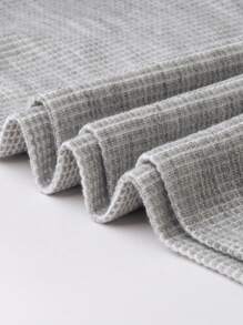 Manfinity Men Stand Collar Half Button Polo Shirt - Grey - View 5