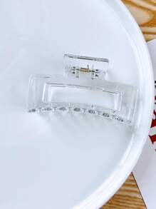 透明矩形发夹，适合日常休闲外出佩戴，街头发夹，发夹，发夹，发夹，发夹，接发夹，学校用品，学院秋冬发饰，适合女士度假装扮