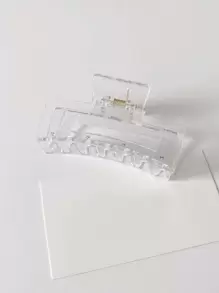 透明矩形发夹，适合日常休闲外出佩戴，街头发夹，发夹，发夹，发夹，发夹，接发夹，学校用品，学院秋冬发饰，适合女士度假装扮