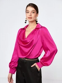 BizChic 垂領燈籠袖連體衣