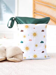 1入組太陽印花防水旅行收纳包