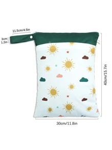 1入組太陽印花防水旅行收纳包