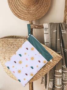 1入組太陽印花防水旅行收纳包