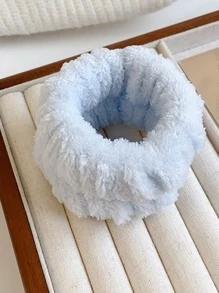 Muñequera difusa de unicolor de 2 piezas, muñequera azul para baño - Azul - Ver 1