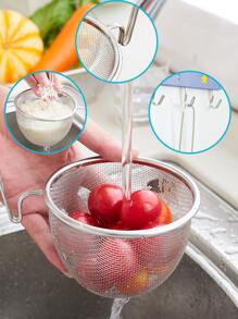 1 pieza Colador de acero inoxidable - Plateado - Ver 5