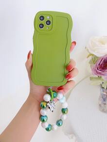 Plain Phone Case With Lanyard - Green - View 1