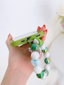 Plain Phone Case With Lanyard - Green - View 3