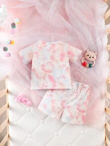 Baby Tie Dye Tee & Shorts - Multicolor - View 2