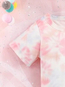 Baby Tie Dye Tee & Shorts - Multicolor - View 5