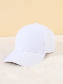 Baby Solid Baseball Cap - White - View 1