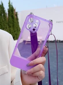 Funda de móvil liso con acollador - Morado - Ver 2
