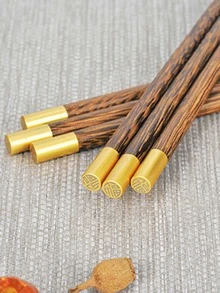 1pair Wooden Chopsticks - Redwood - View 5