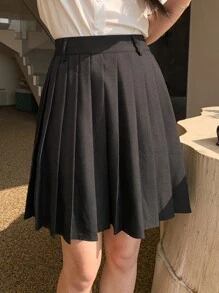 DAZY 高腰百褶裙