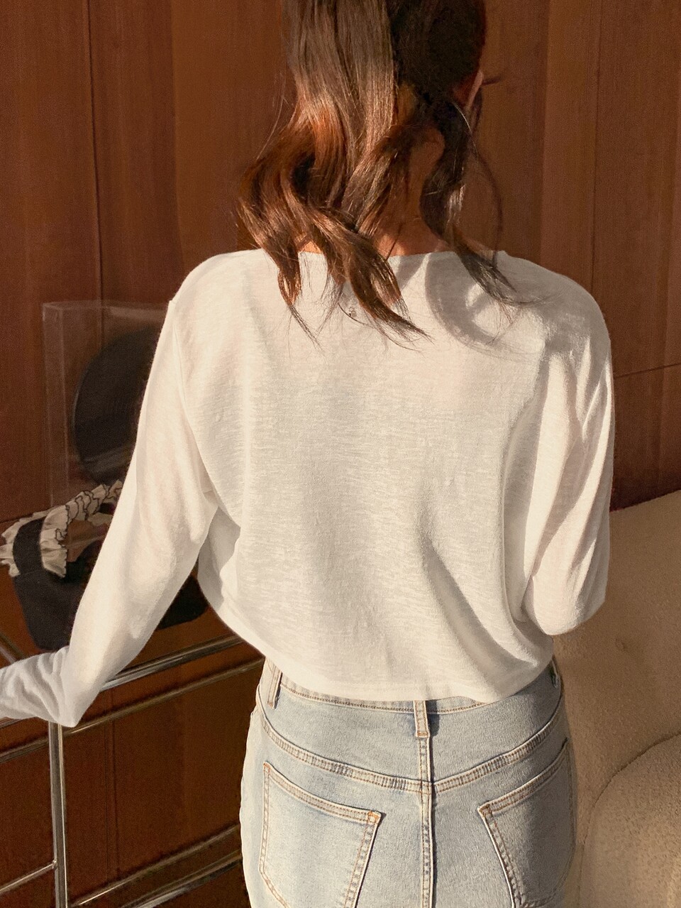 1pc Solid Crop Top