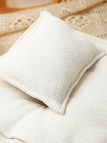 Newborn Photography Solid Pillow & Mattress Prop - Beige - View 3