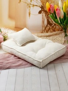 Newborn Photography Solid Pillow & Mattress Prop - Beige - View 5