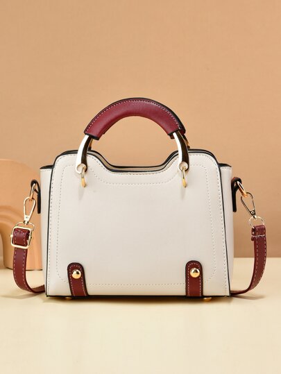 Studded Decor Square Bag, Mother's Day Gift For Mom