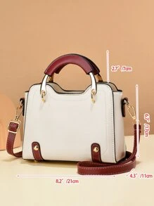 Studded Decor Square Bag, Mother's Day Gift For Mom