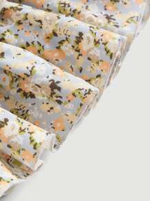 SHEIN MOD 碎花雙層下擺半身裙 - 彩色 - 查看 3