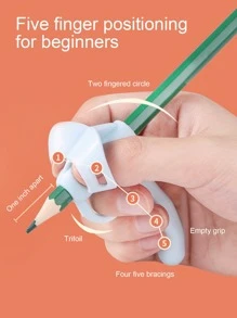 2pcs Mixed Color Pen Grip - Multicolor - View 3