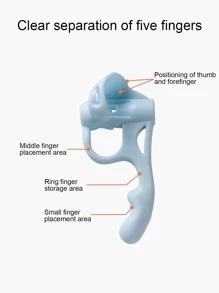 2pcs Mixed Color Pen Grip - Multicolor - View 4