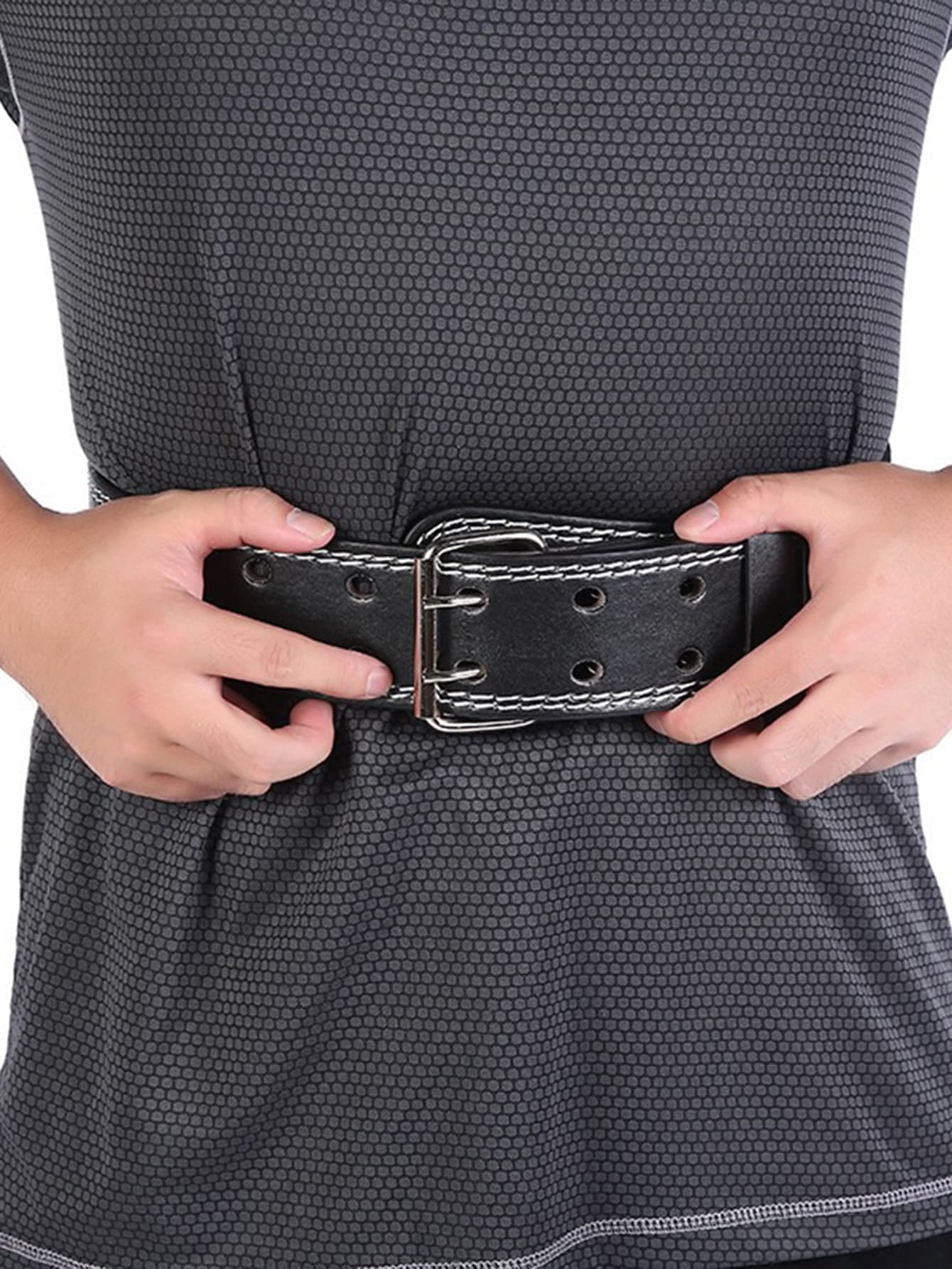 1pc PU Polyurethane Waist Belt Shapewear Waist Trainer Corset - Black - View 1