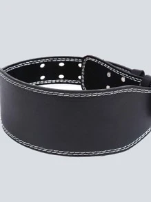 1pc PU Polyurethane Waist Belt Shapewear Waist Trainer Corset - Black - View 4