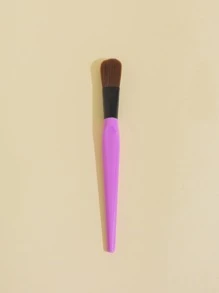 1pc Purple Soft Makeup Foundation Brush, Even Coverage, Long Lasting, Suitable For Daily Use Or Vacation - Purple - View 3