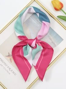 幾何樣式方巾 - 彩色 - 查看 1