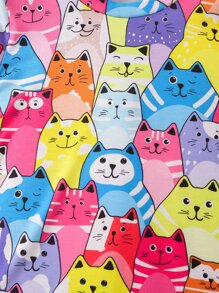 Toddler Girls Cartoon Graphic Tee - Multicolor - View 5