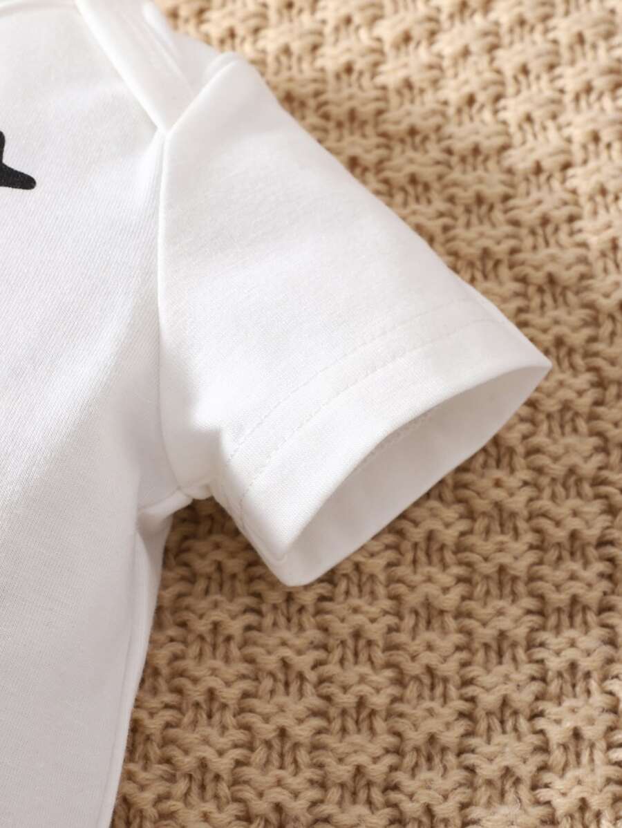 Baby Boy Koala & Slogan Graphic Bodysuit & Sweatpants SHEIN USA