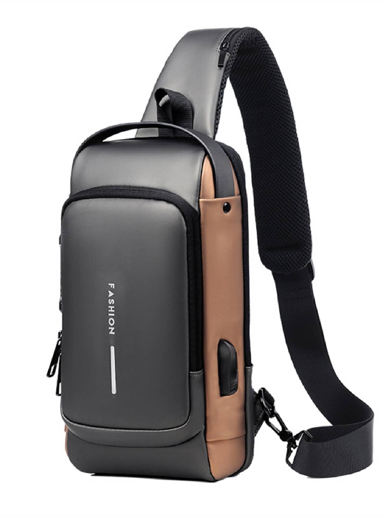 男士多項運動防偷可調節肩膀郵差包胸包