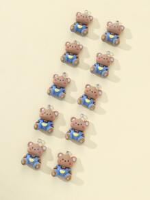 10pcs Bear DIY Pendant - Multicolor - View 2