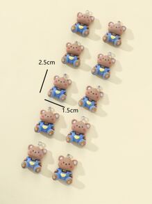 10pcs Bear DIY Pendant - Multicolor - View 3