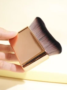 1入組單玫瑰金柔軟頭髮大粉底刷新月形化妝刷臉部刷刷刷美妝工具方便 - 玫瑰金 - 查看 7