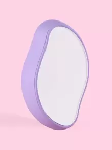Mango Shaped Crystal Hair Eraser And Foot File, 1pc Reusable Crystal Hair Remover Magic Painless Exfoliation Hair Removal Tool, Magic Hair Eraser For Back Arms Legs Fast & Easy Crystal Hair Eraser For Women And Men, Foot File Callus Remover For Dead Skin - Purple - View 2