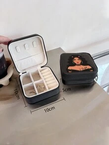 Ashley Baxter Letter Detail Figure Graphic Jewelry Box - Multicolor - View 2