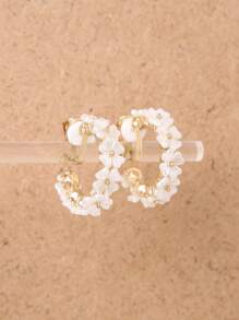 Hoa trang trí kẹp trên bông tai Valentine, Mẹ, Mẹ, Ngày của Mẹ, Quà tặng - Vàng - Xem 1