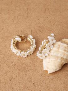 Hoa trang trí kẹp trên bông tai Valentine, Mẹ, Mẹ, Ngày của Mẹ, Quà tặng - Vàng - Xem 3