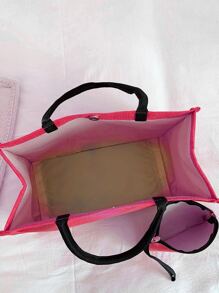 2 Miếng Dung lượng lớn Đồ họa Hình Túi Top Handle Với ví coin Bộ túi đi học Đối với , Cô gái tuổi teen , Cao đẳng Sinh viên , Hoàn hảo Đối với Trường đại học & Trung học phổ thông , Ngoài trời , Du lịch & Trở lại Đến , Màu sắc - Màu Hồng Tươi - Xem 3