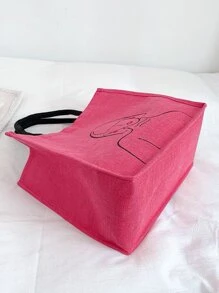 2 Miếng Dung lượng lớn Đồ họa Hình Túi Top Handle Với ví coin Bộ túi đi học Đối với , Cô gái tuổi teen , Cao đẳng Sinh viên , Hoàn hảo Đối với Trường đại học & Trung học phổ thông , Ngoài trời , Du lịch & Trở lại Đến , Màu sắc - Màu Hồng Tươi - Xem 7