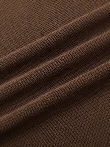 Manfinity Homme Hombres Top de punto unicolor de manga raglán