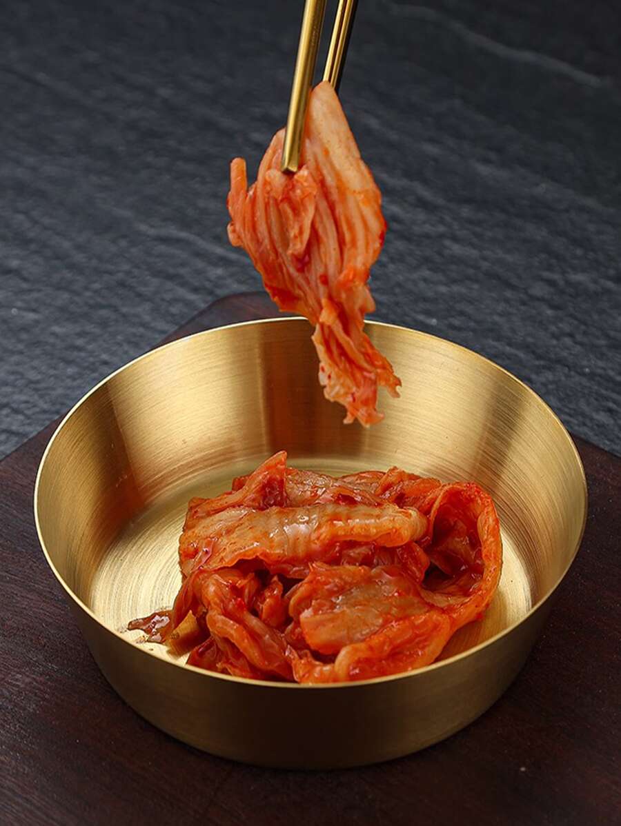 1pc Stainless Steel Sauce Dish - Gold - View 1