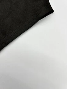 Manfinity Roghcode Loose Fit Men's Slogan Graphic Dolman Sleeve T-Shirt - Black - View 6