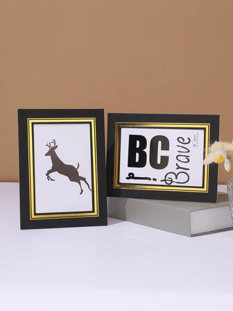 2 piezas Marco para fotos papel sin papel interior