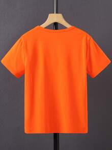 Boys Letter Graphic Tee - Burnt Orange - View 2