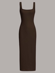 SHEIN MOD Solid Tank Dress