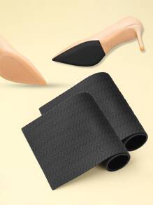 2pcs Minimalist Anti-slip Insoles - Black - View 1
