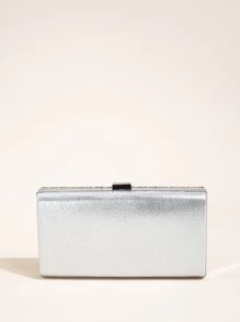 Efektowne, eleganckie, wykwintne, ciche, luksusowe cekiny, stylowe, luksusowe, błyszczące kobiety Błyszcząca torebka z kopertówką Brokatowa torba wieczorowa Bling wieczorowa torebka na wesele do tańca Sztuczna perła, kryształ górski na imprezę, dziewczynę, kobietę, pannę młodą idealną na imprezę, wesele, bal, kolację/ Bankiet - Srebro - Zobacz 6